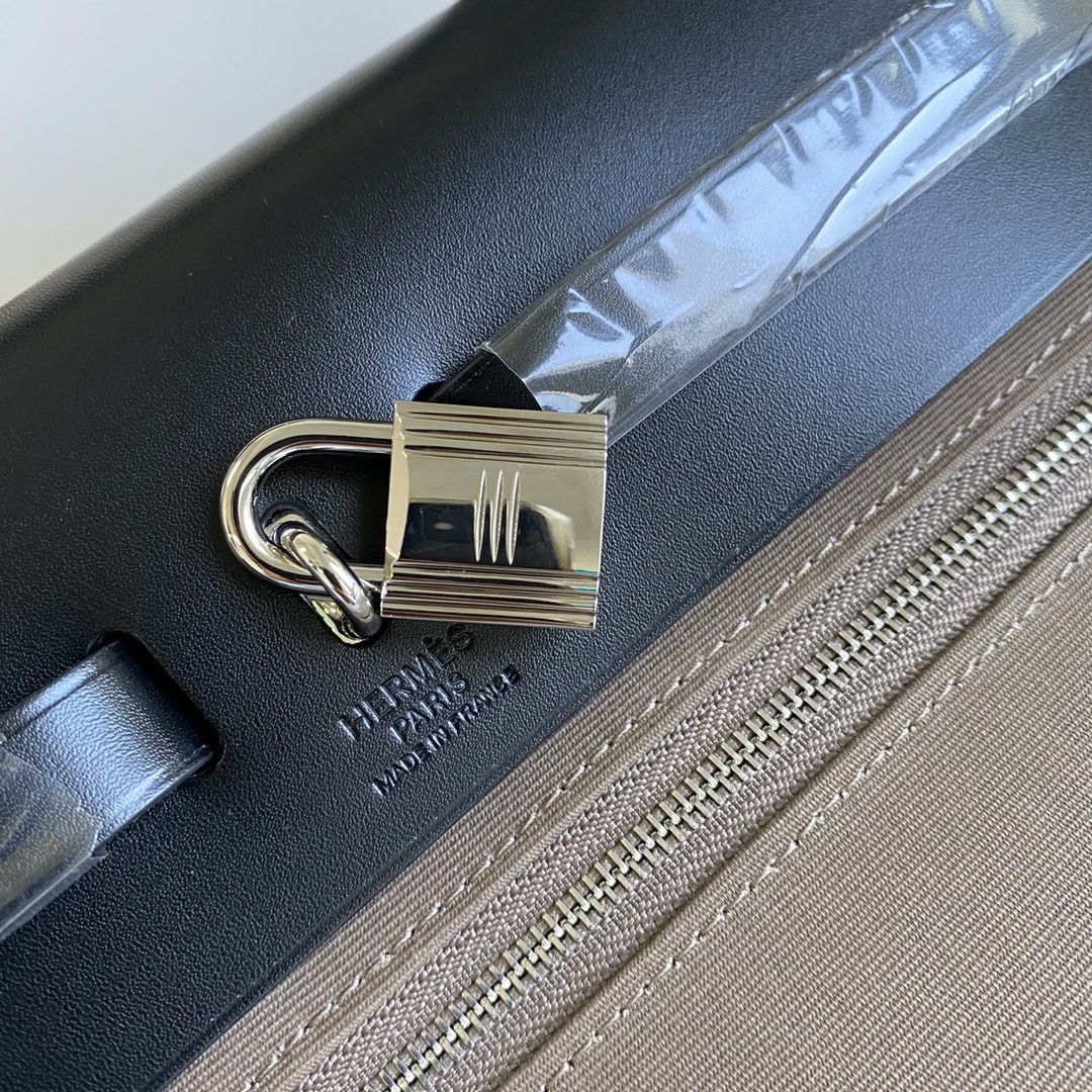 에르메스 에르백31 브라운 블랙 은장